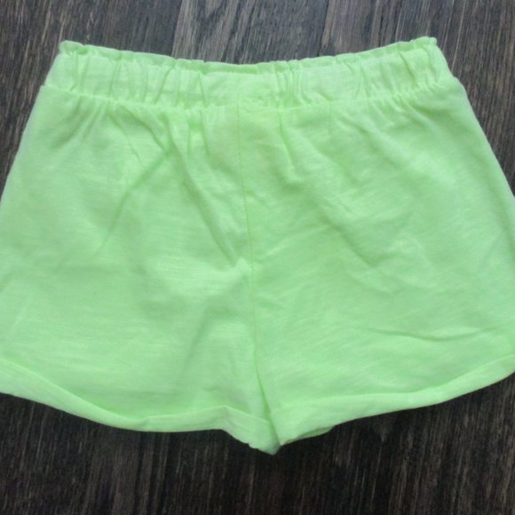 NEW ZARA BABY GIRL NEON YELLOW LACE CUFF SHORTS - Picture 7 of 7